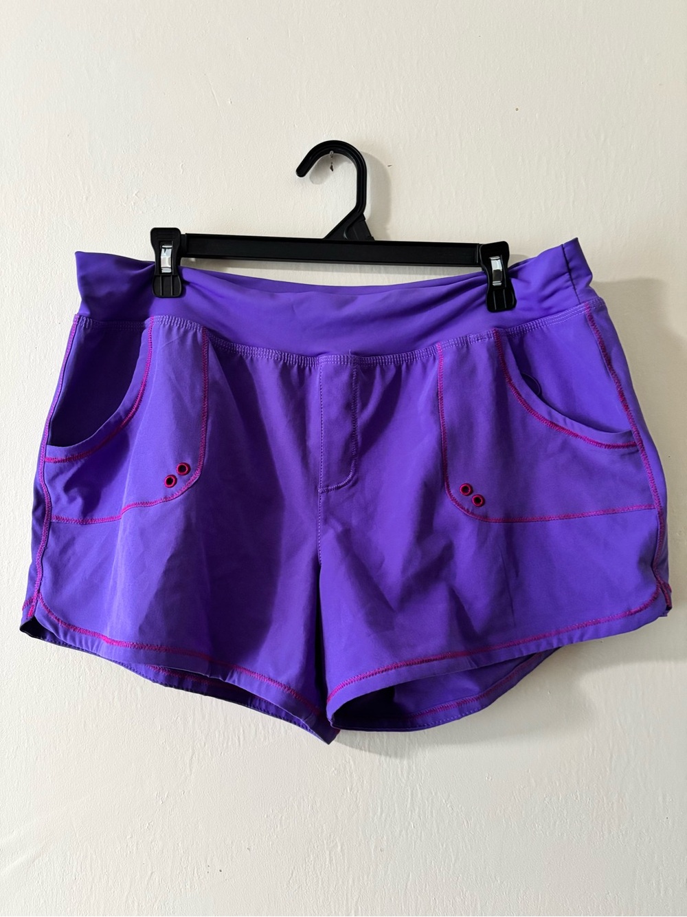 Prana-Purple Activewear Women's Running/swimming Shorts